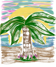 Palm Tree at Sunset