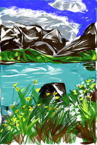 Sunny Mountain Lake