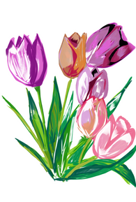 Mixed Blooming Flowers
